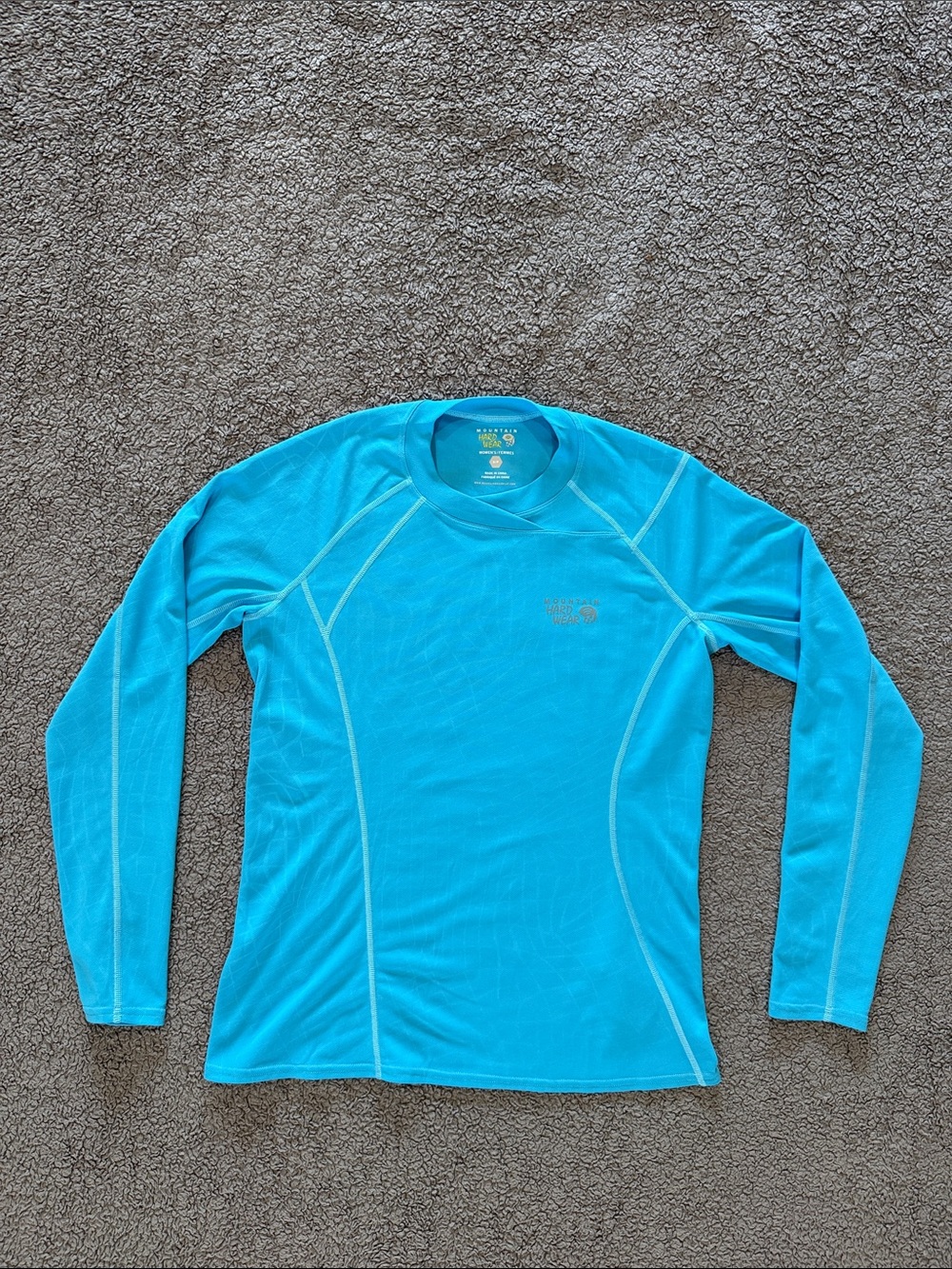 Mountain Hardwear Women's Turquoise Long-Sleeve Performance Tee
